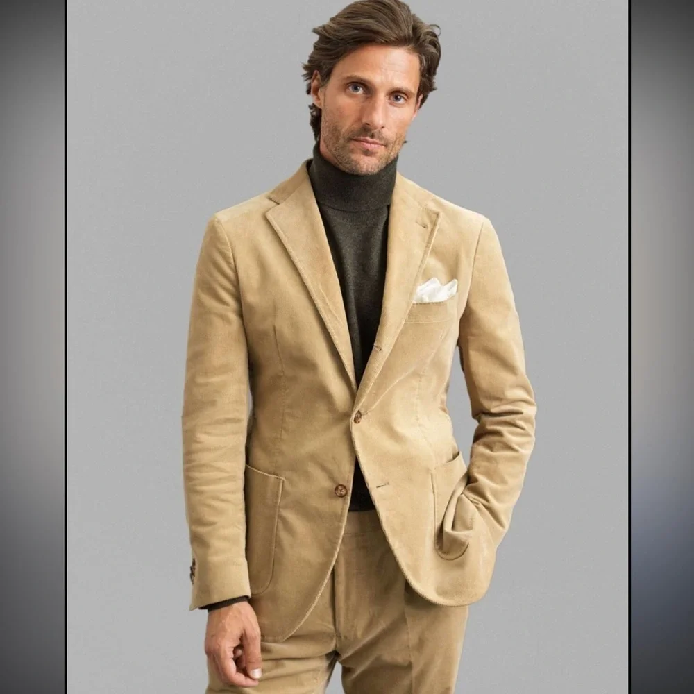 Joseph Turner Yorkshire Camel Corduroy Sport Coat – Size Large (approx. 42R)